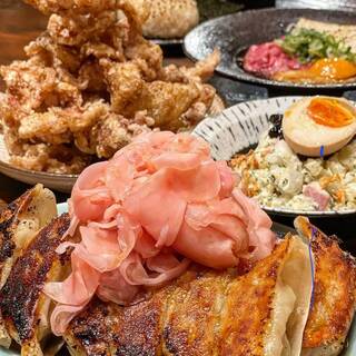 ガリ餃子・肉わさ・ネギ好きの為のネギ爆弾。