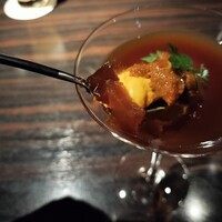 KAZAN - 生雲丹をジュレで。。蟹の香りもしました。