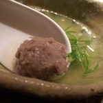 うしごろ 貫 恵比寿本店 - スープ：九条ネギのスープ
                                