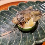 銀座 しのはら - 子持ち鮎唐揚げ