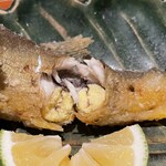 銀座 しのはら - 子持ち鮎唐揚げ