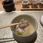 天麩羅 安藤 - 松茸と真鯛の和風ジュレ
