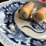 松石 - ヒラメとバジルの春巻　