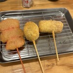 串カツ田中 - 紅しょうが、180円・しゅまい、230円・ちくわチーズ、200円