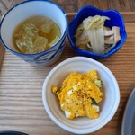 mizuna cafe & dining - おかず２品とスープ
