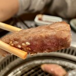 杏樹亭 岸根店 - 「本日の特撰厚切り焼」のお肉アップ…
