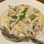 ピッツェリア レオーネ - パンチェッタのキノコクリーム