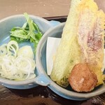 そば切り うちば - 天ぷらと薬味