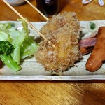 花とく - ウィンナー揚げと玉ねぎフライ