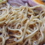 Baku ryuu - 莫龍中華食堂 ＠茅場町 ラーメンに使われる超モチモチ食感の中太縮れ麺