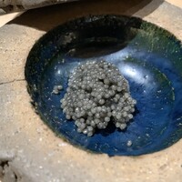 bb9 - キャビアの薪焼き　丹波篠山の市野雅彦さんの器にて