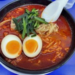 来来亭 - 旨辛麺。2辛。これでも結構な辛さ。