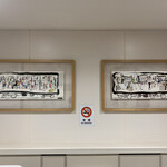 Fumino Sato Matsuzushi - 文の里駅のお手洗いの絵。。ﾜﾀｸｼこういった大勢の人の絵が好きで御座いﾏｽ♡