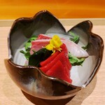 Kouan - 北海道産マグロとヒラマサのお造り