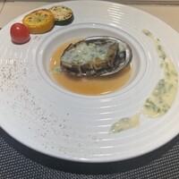 神戸牛 個室 ステーキ 吉祥 - 鮑　鉄板焼き