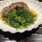 割烹 隆 - 黒ムツと九条葱の炒り浸しさんでーす。*\(^o^)/*