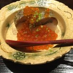 割烹 隆 - 新いくらとカマスの押し鮨さんでーす。*\(^o^)/*