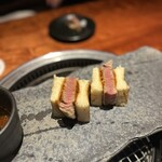 銀座 山科 - 銀座山科特製　黒毛和牛シャトーブリアンのカツサンド