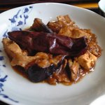 御田町 桃の木 - 日替わりランチ「四川風揚げ豆腐のうま煮」　