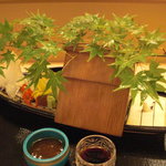 京懐石 吉泉 - 造り盛合せ。