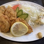 矢はず - かきフライ　アップ