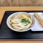 Nobuya - かけうどん（冷あつ）ちくわ