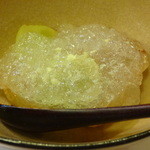 ひろ作 - ブドウのジュレ添え