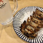 テング酒場 - パンチレモンサワー/焼き餃子