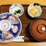 うな千 - 上丼(お吸い物・サラダ・漬物付き)