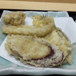 Tendon Tenya - 追加オーダーしたみんな（ほたて、きす、なす、さつまいも）〆て440円なり