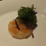 エノテカ・ラ・リコルマ - 2013/10　上磯産ヒガンフグとイタリア産からすみのマリネ