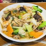 成龍萬寿山 - 上海定食（八宝菜定食）ライス付き（1,100円）