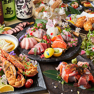 [3 hours of all-you-can-drink included] - Luxurious banquet course with creative Japanese-style meal-