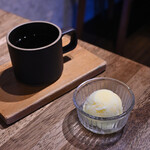 HAGI CAFE  - 【ランチセット サバサンド@税込1,380円】HAGISO 10周年ブレンド＆林檎のシャーベット