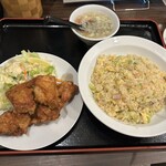 喜来順 - 唐揚げセット（チャーハン）