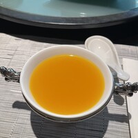 中国料理 芙蓉城 - 初めの2/2品　カボチャのスープ