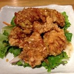 味庵喰好 - 鶏のカラアゲ 葱ポン酢がけ