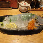 笠やま - いかのお造り（2人前1800円）