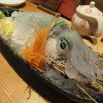 笠やま - いかのお造り（2人前1800円）