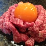 濱田屋 焼肉 ホルモン 五代目 市郎右衛門 - ユッケです。