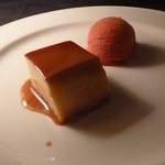 ポンテ・ベッキオ - 赤すぐりのシャーベットとパンナコッタ