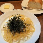 Brasserie Chou Chou - 明太子クリームスパゲッティ 1595円。