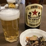 そば処 勇屋 - 蕎麦屋で飲む赤星!!  美味い(^^)