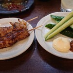 やきとり仲屋 - Pなんこつつくねときゅうり