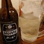 やきとり仲屋 - ホッピーセット白  焼酎は多め