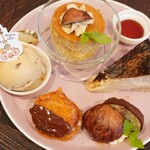 parfait de ruelle - 【2023.10】マロンプレート(ドリンク付き・税込1,780円)