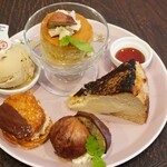 parfait de ruelle - 【2023.10】マロンプレート(ドリンク付き・税込1,780円)