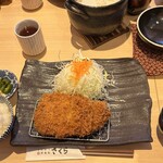 Tonkatsu Kagurazaka Sakura - ゆめの大地豚　リブロースかつ定食（230g）…税込2178円