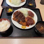 とんかつ荘 フジマル - ロース&ヘレ相盛り定食♪