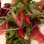 平田牧場遊 - 生ハムサラダ(800円)